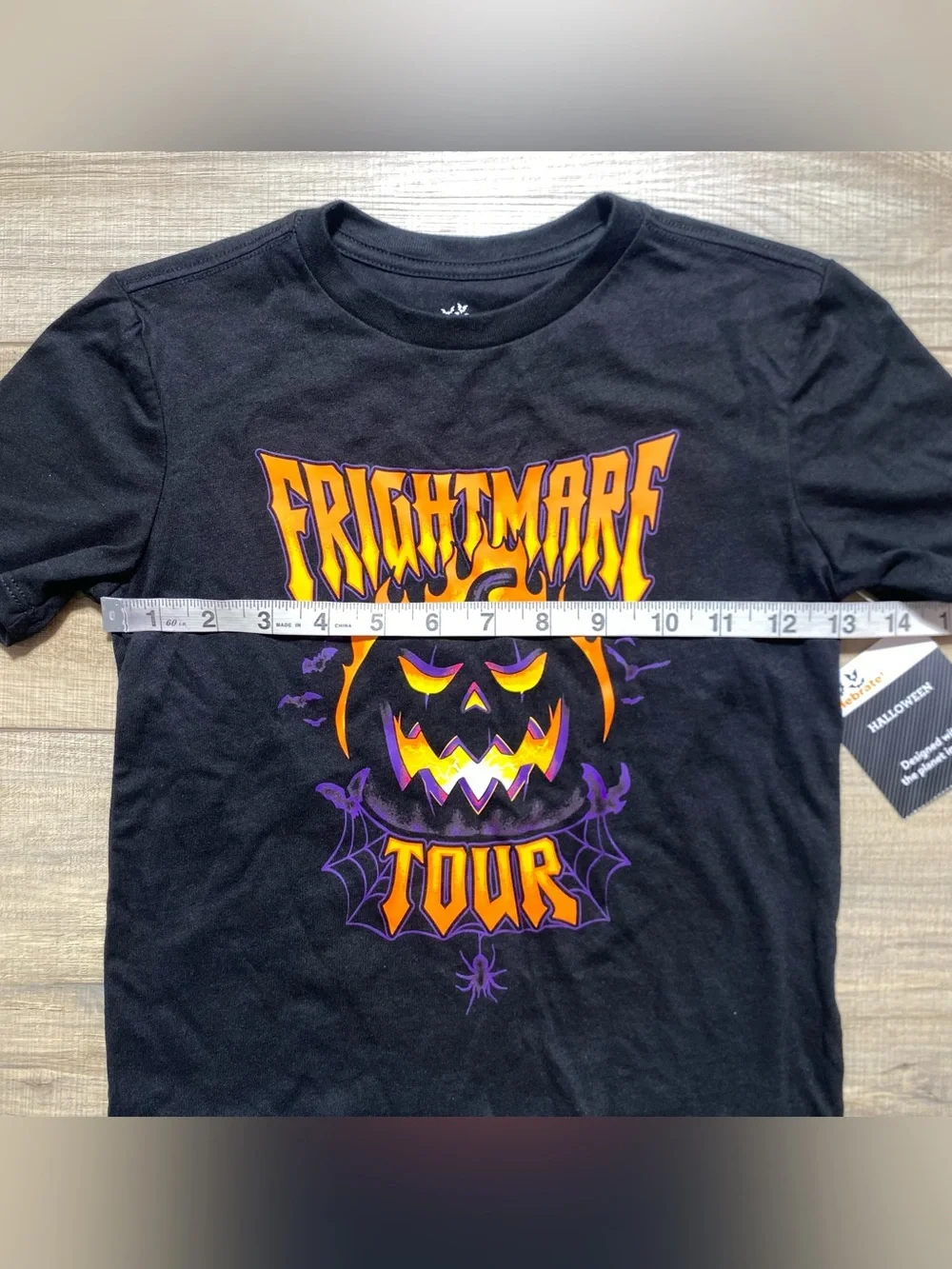Way To Celebrate Unisex Halloween Frightmare Tour Short Sleeve T-Shirt XS Black